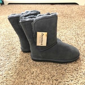 Women’s BearPaw Abigail Boots - Grey, Size 11